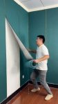 Fabric Textured Self Adhesive Waterproof Wallpaper for Wall