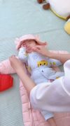 First Kick Unisex Baby Flannel Jumpsuit