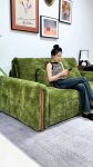 Solid Wood Eagle 3 Seater Sofa Cum Bed