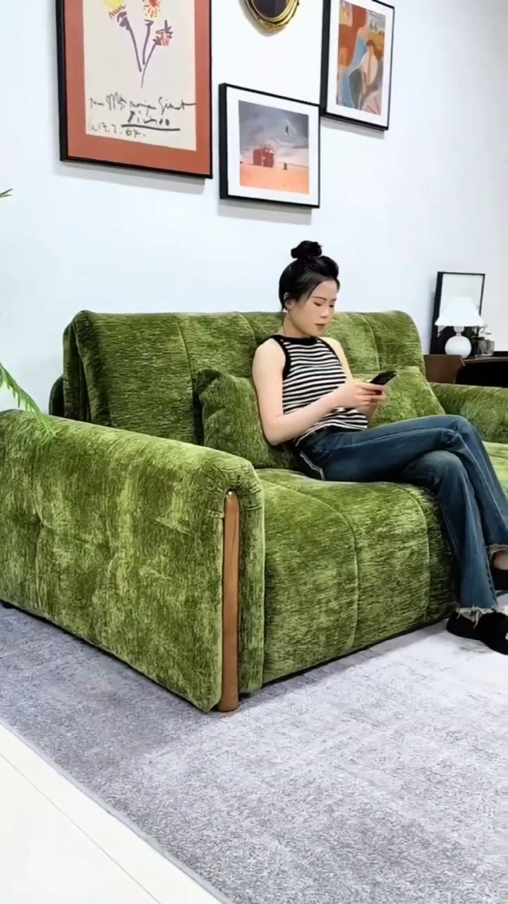 Solid Wood Eagle 3 Seater Sofa Cum Bed