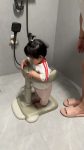 Baby Shower Bath Stand with Adjustable Height