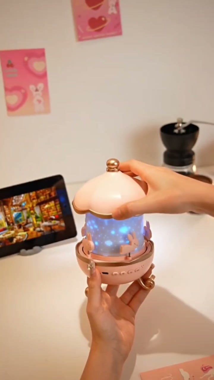 Night Light Rabbit Sky Projector for Kids