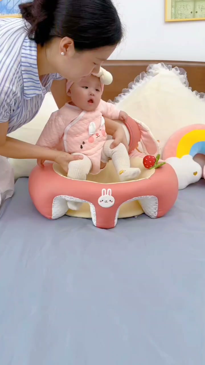 Small Baby Soft Plush Cushion Baby Sofa Seat