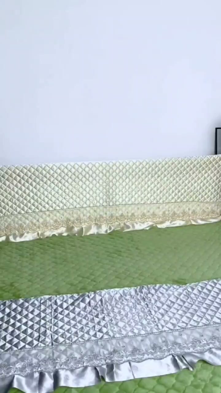 Stretchable Lycra/Velvet Bed Headboard Cover