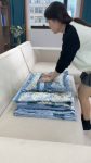 L Shape Sofa Covers Set with 5 Cushion Covers