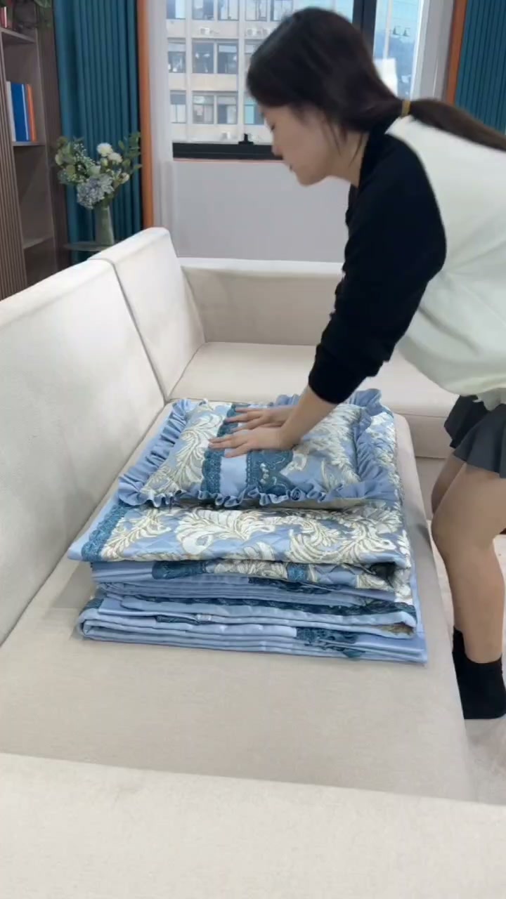 L Shape Sofa Covers Set with 5 Cushion Covers
